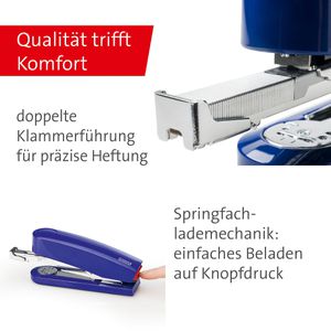 Produktbild für Heftgerät Novus B4, 020-1272, inkl. 200 Heftklammern