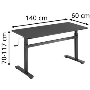 Produktbild für Schreibtisch LogiLink EO0027, schwarz / schwarz