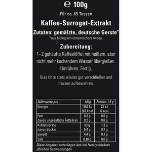 Produktbild für Malzkaffee Mount-Hagen aus Gerstenmalz demeter, BIO