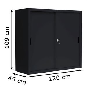Produktbild für Schiebetürenschrank Lüllmann 550149, abschließbar