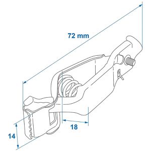 Produktbild für Batterieklemme ProPlus 347007, 12V / 24V