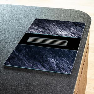Produktbild für Herdabdeckplatte Böttcher-AG Schieferoptik, aus Glas