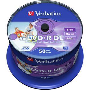 DVD-Rohlinge Verbatim 43703, bedruckbar, DVD+R