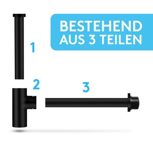 Produktbild für Siphon Bächlein Design für Waschbecken