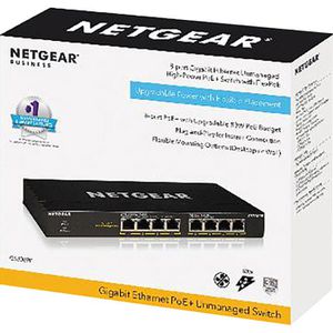 Produktbild für Switch Netgear SOHO Gigabit, GS308PP-100EUS, unmanaged