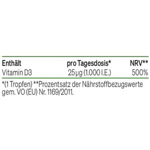 Produktbild für Vitamin-D natural-elements 50 ml, für 1700 Tropfen