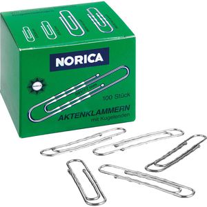 Büroklammern Alco 2262, Norica, 77mm, silber