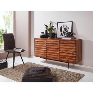 Produktbild für Sideboard Wohnling WL5.635, aus Massivholz, sheesham