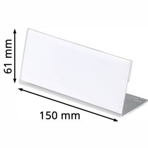 Produktbild für Tischnamensschilder Durable 805419, glasklar, A6