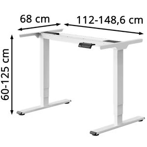 Produktbild für Schreibtischgestell FlexiSpot E5S-Lite, 4 Memoryspeicher