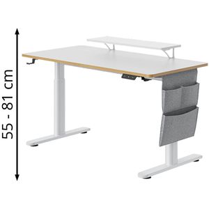 Produktbild für Kinderschreibtisch FlexiSpot SD1W, aus Holz / Metall, weiß