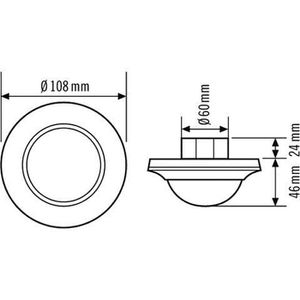 Produktbild für Bewegungsmelder Esylux MD-C 360i/24 PIR
