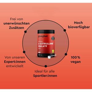 Produktbild für Aminosäuren gloryfeel L-Citrullin Malat Pure, Getränkepulver