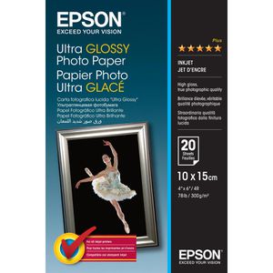 Fotopapier Epson S041926 Ultra Glossy, für Inkjet, 10 x 15cm