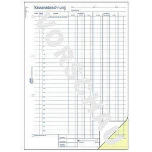 Produktbild für Kassenbuch Zweckform 1757, Kassenabrechnung, A4