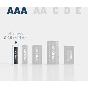 Produktbild für Akku Absina 1,2 V, 1050 mAh