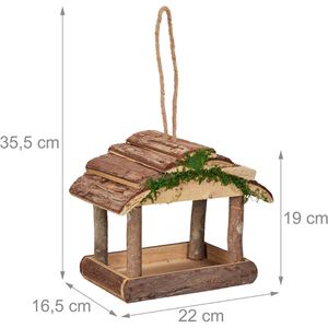 Produktbild für Vogelhaus Relaxdays 10034422, aus Holz