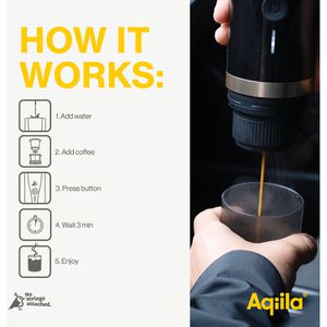 Produktbild für Espressomaschine Aqiila Coffeebird, AQPM1BK437