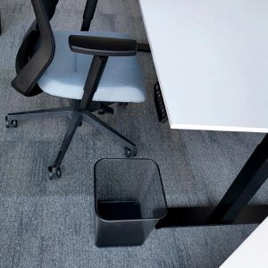 Produktbild für Papierkorb D.RECT 110784, schwarz