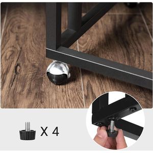Produktbild für Beistelltisch Vasagle LNT050B02, graubraun