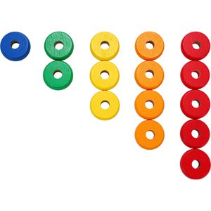 Produktbild für Motorikspielzeug Goki Lerne Zählen mit Ringen