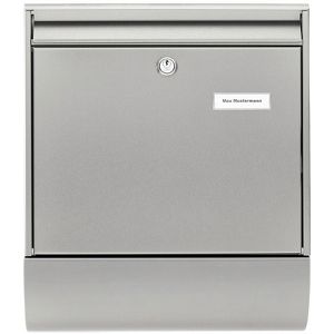 Produktbild für Briefkasten Burg-Wächter Borkum Set 3877 Ni silber, Edelstahl