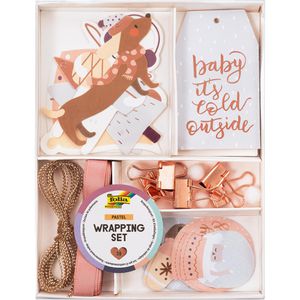 Hängeetiketten Folia Geschenkanhänger-Set Pastell