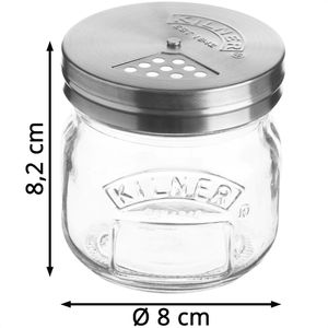Produktbild für Gewürzgläser Kilner 0025.404 aus Glas, mit Edelstahldeckel