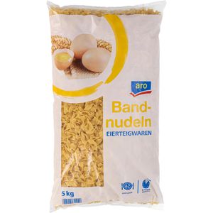 Aro Nudeln Bandnudeln, Hartweizen und Vollei, 5 kg