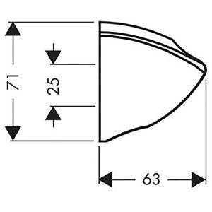 Produktbild für Duschkopfhalterung hansgrohe Porter C 27521000, verchromt