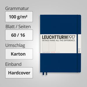 Produktbild für Notizbuch Leuchtturm1917 Master Slim, 342929, Karton Hardcover