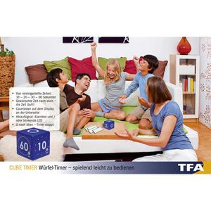 Produktbild für Timer TFA 38.2036.06 Cube Sport digital