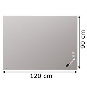 Produktbild für Glas-Magnettafel Legamaster 7-104954 Warm Grey inkl. 2 Magnete
