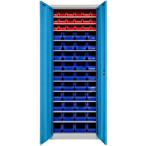 Magazinschrank ADB 42829, grau / blau