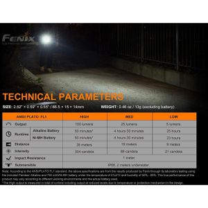 Produktbild für Taschenlampe Fenix E01 V2.0, LED, mit Batterie