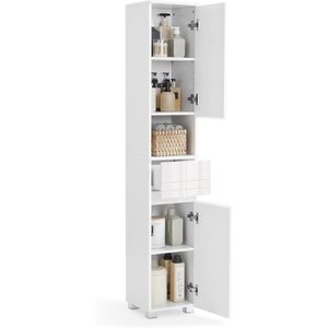 Produktbild für Badschrank Vasagle BBC560P31, mit 4 Füßen, weiß