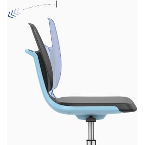 Produktbild für Arbeitsstuhl bimos Labsit 2, schwarz / blau