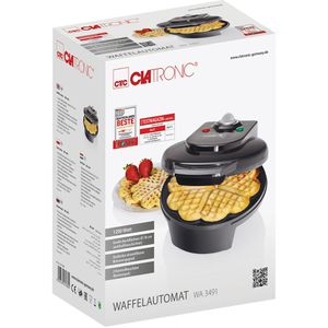 Produktbild für Waffeleisen Clatronic WA3491 Waffelautomat, 1200 W