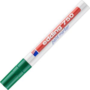 Produktbild für Lackmarker Edding 750, wasserfest &amp; permanent, grün