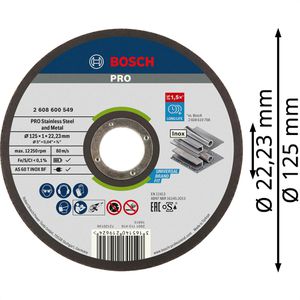 Produktbild für Trennscheibe Bosch PRO Stainless Steel and Metal