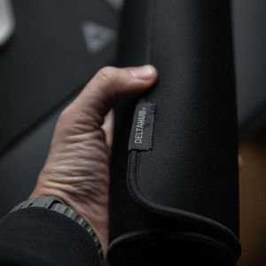 Produktbild für Mauspad DeltaHub Gaming Unterlage L, schwarz