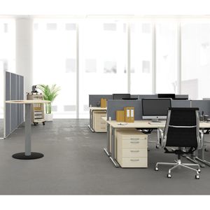 Produktbild für Tischtrennwand Geramöbel Pro, HW-80-SWS411604-RU, grau