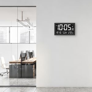 Produktbild für Wanduhr TFA 60.4505 XL, Kunststoff, digital, Funkuhr