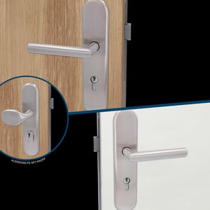 Produktbild für Drückergarnitur Alpertec Security Moskau WET PZ ZA