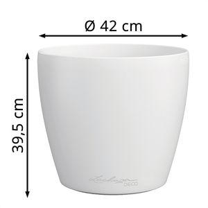 Produktbild für Übertopf Lechuza-DECO 43, weiß, Ø 42 x 40 cm