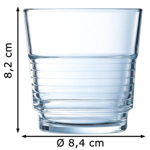 Produktbild für Trinkgläser Arcoroc Spirale ARC 58057 Stapelbecher