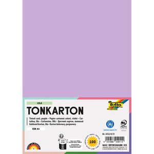 Folia Fotokarton 6122/4/31, A4, lila, 220g/m², 100 Blatt
