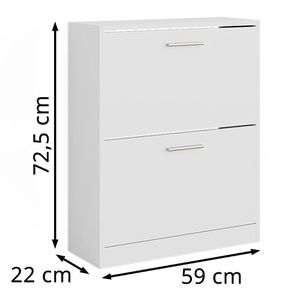 Produktbild für Schuhschrank Vicco Gizmo, weiß