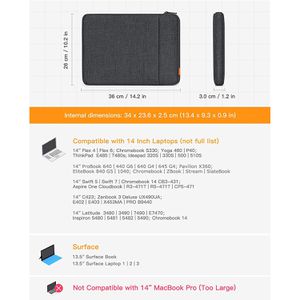 Produktbild für Laptophülle Inateck LB01006-14, bis 14 Zoll