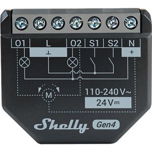 Produktbild für Schaltaktor Shelly 2PM Gen4, für Smart Home